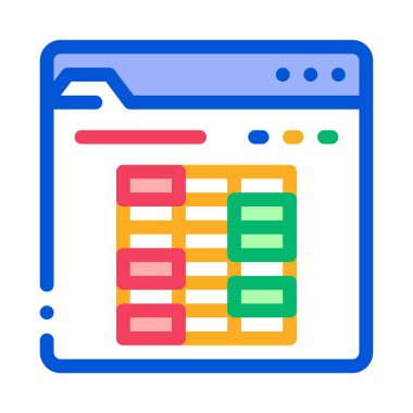 Oyun Masası Bahisleri ve Kumar Simgesi Vektör İllüstrasyonu