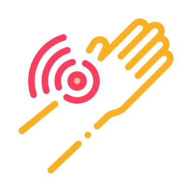 El Ache Simgesi Vektör Özeti Çizimi