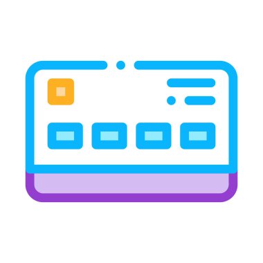 Kredi Kart Simgesi Vektör Ana Hattı ResmiComment