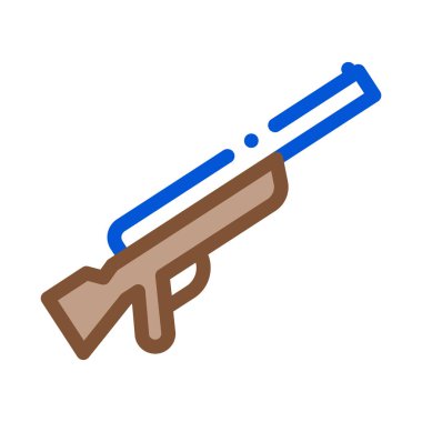 Silah Simgesi Vektör Özeti Çizimi