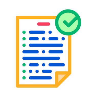 Anlaşma Simgesi Vektör Özeti Çizimi