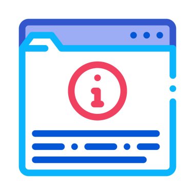 bilgi dizini simgesi vektör çizimi çizimi