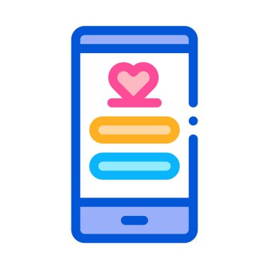 Love Connection Icon Vector Outline Illustration