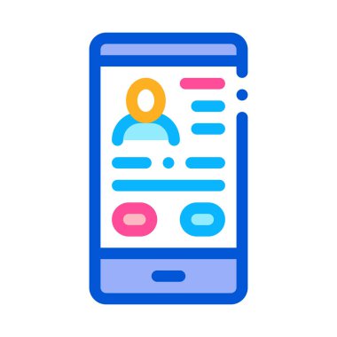 Profile Icon Vector Outline Illustration