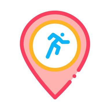 Koşucu Atletizm Konumlandırma Simgesi Vektör Özeti ResimleriComment