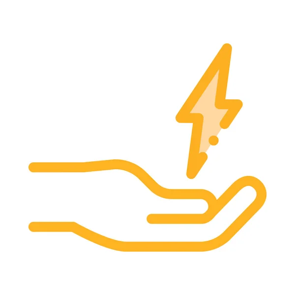 Illustration vectorielle d'icône d'énergie de personne forte — Image vectorielle