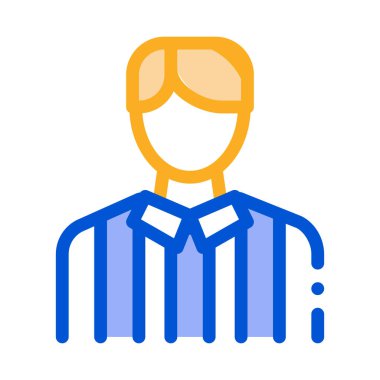 Futbol Hakemliği Simgesi Çizim Çizimi