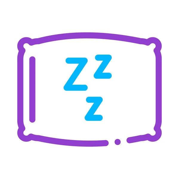 Cozy Pillow For Sleeping Icon Outline Illustration — Stock vektor