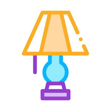 Elektrik Işıklandırma Lambası Simgesi Çizim Çizimi