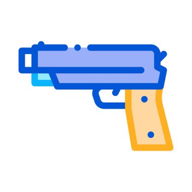 Demir Atış Silahı Simgesi Çizimi