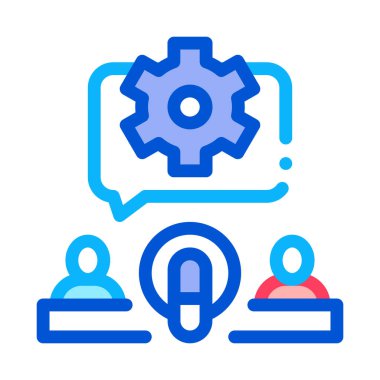 Mikrofon Gear Simgesi Özet Resimlerini Sunar