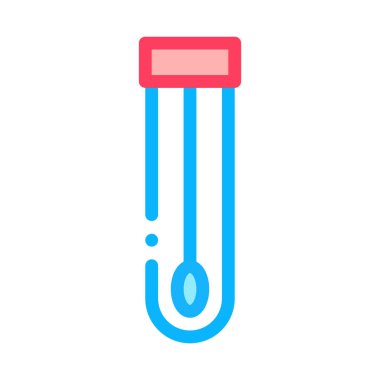 Cotton Swab Simgesi Özet Çizimi Resimli Matara