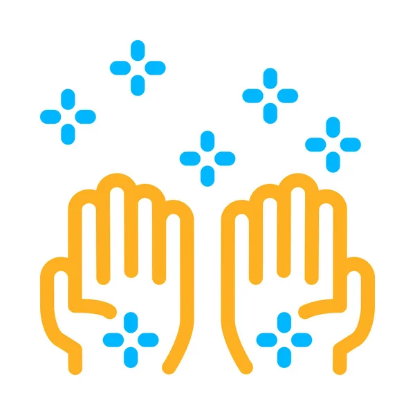 Cleaned Health Hands Icon Outline Illustratie — Stockvector