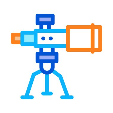 Teleskop Teçhizat Simgesi Çizimi