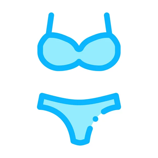 Swimming Suit Icon Vector Outline Illustration — Stock Vector