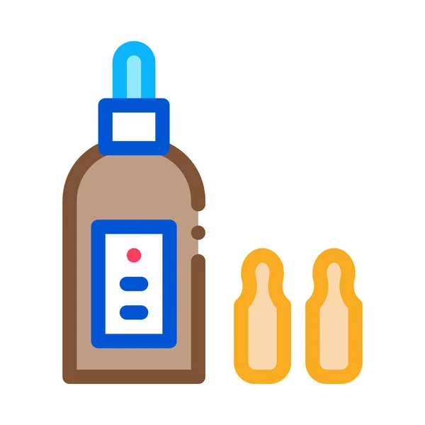 Obrys vektoru ikon v lahvičkách — Stockový vektor