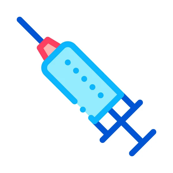 Drug Syringe Icon Vector Outline Illustration — Stock Vector