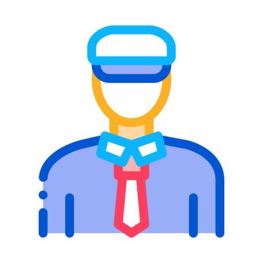 Gemi Kaptanı Simge Vektör Görüntü