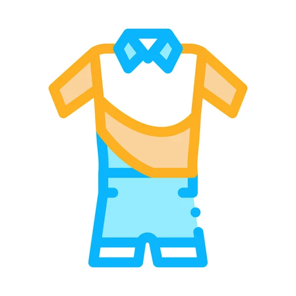 Man Sport Suit Icon Vector Outline Illustratie — Stockvector