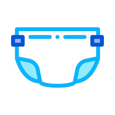 Çocuk Bezi Simgesi Vektör Özeti İllüstrasyonu