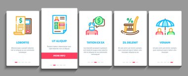 Emeklilik Elementleri Simgeleri Vektörü Ayarladı