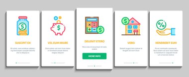 Emeklilik Elementleri Simgeleri Vektörü Ayarladı