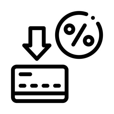 Kart Yüzdesi Simgesi Vektör Özeti ResmiComment