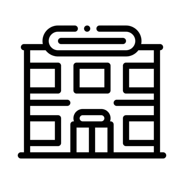 Illustrazione del profilo vettoriale dell'icona del supermercato — Vettoriale Stock