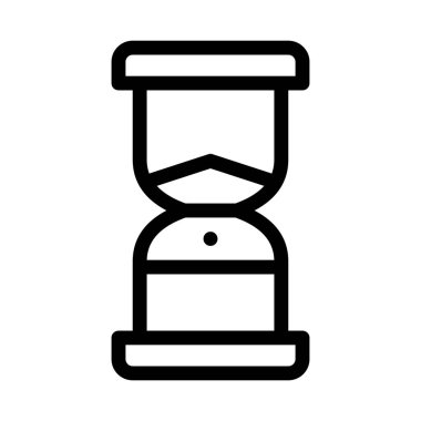 Kum Saati Simgesi Vektör Özeti Çizimi