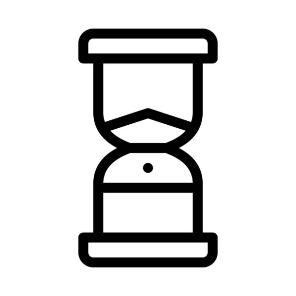 Sand Hourglass Icon Vector Outline Illustration — Stock Vector