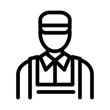 Araba Tamircisi Simge Vektör Özeti Çizimi