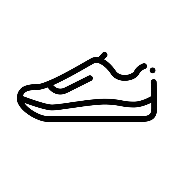 Sneaker Shoe Icon Vector Outline Illustration — Stock Vector