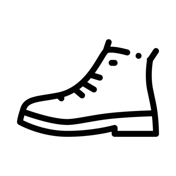 Illustrazione del profilo vettoriale dell'icona della scarpa riparata — Vettoriale Stock