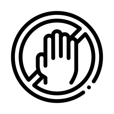 Çapraz İşaretli Simge Vektör Çizim Çizimi