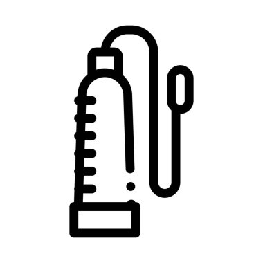 Penis Pump Icon Vector Outline Illustration
