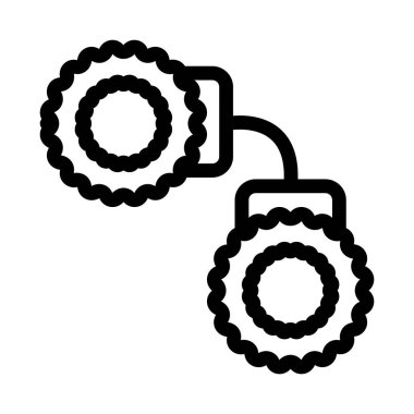 Kelepçe Seks Simgesi Vektör Özeti Çizimi