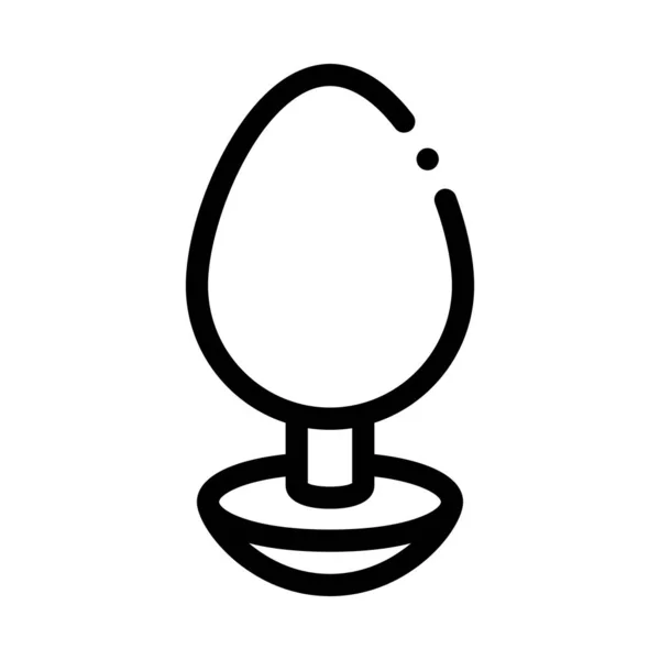 Analplug Sexspielzeug Symbol Vektor Umriss Illustration — Stockvektor