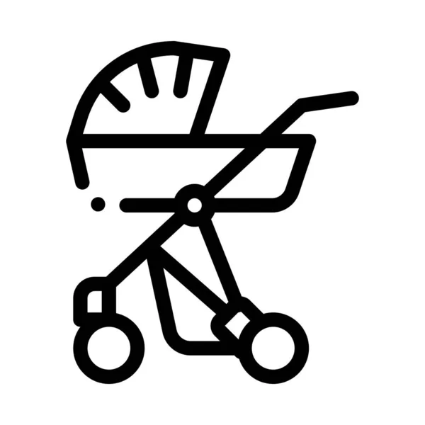 Ikona przewożenia dziecka Wektor zarys ilustracji — Wektor stockowy