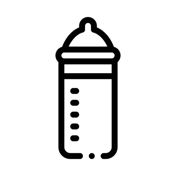 Fütterung Flasche Symbol Vektor Umriss Illustration — Stockvektor