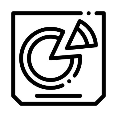 Pizza kutusu simgesi vektör özeti çizimi