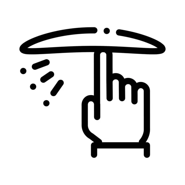 Twist Dough Hand Icon Vector Outline Ilustração — Vetor de Stock