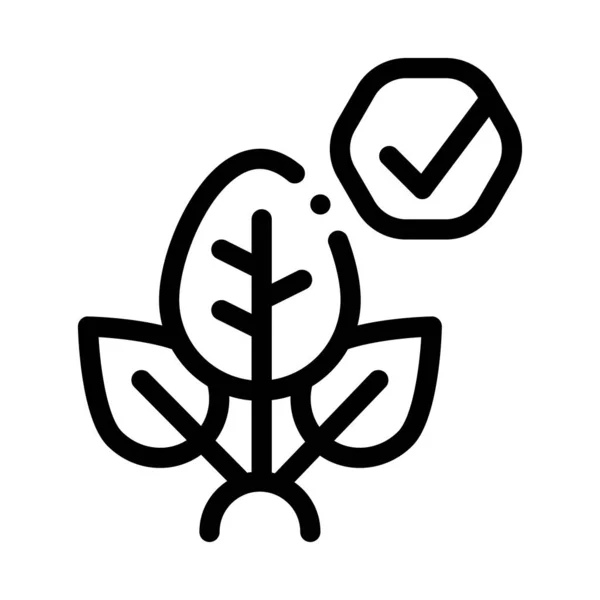 Plant Access Mark ikon vektor vázlat illusztráció — Stock Vector
