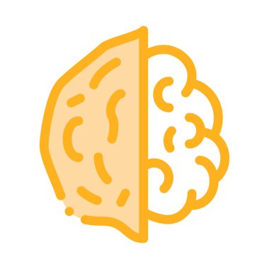 ceviz ikonu vektör çizimi çizimi