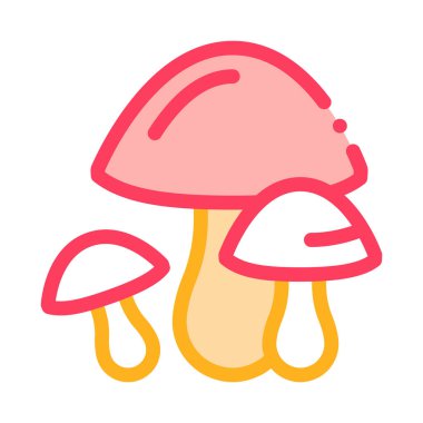 Mantar Simgesi Vektör Özeti Çizimi