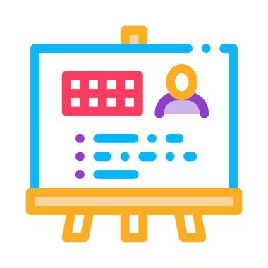 Man Sonuç Yönetim Kurulu Simgesi Vektör Özeti ResimleriName