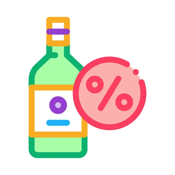 Ikona vektorového obrysu láhve nápoje — Stockový vektor