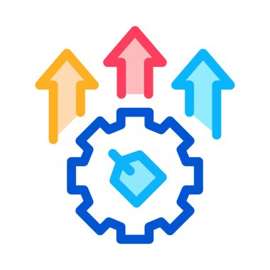 Vites Okları Etiketi Simge Vektör Özeti ResmiComment
