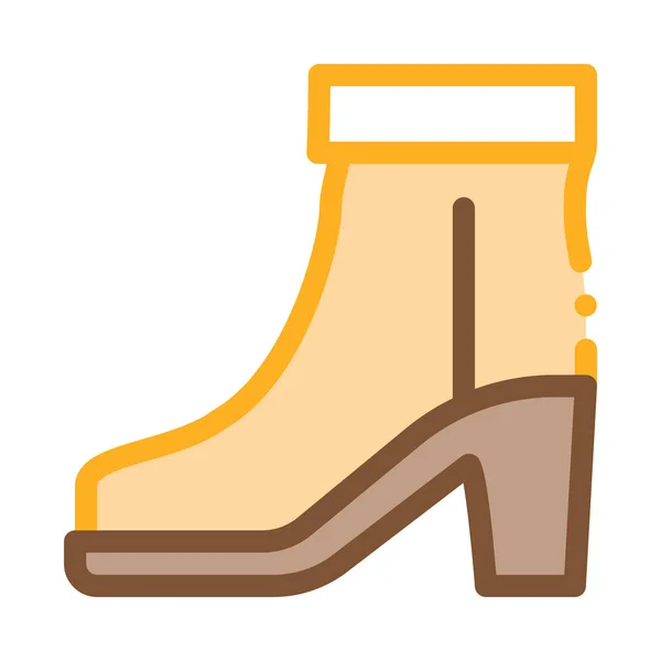 Boot Shoe Icon矢量概要说明 — 图库矢量图片