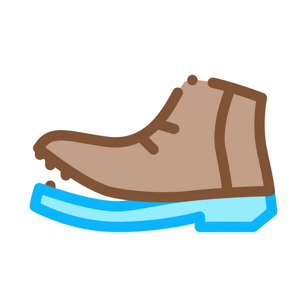 Sapato rasgado único ícone vetor esboço ilustração — Vetor de Stock