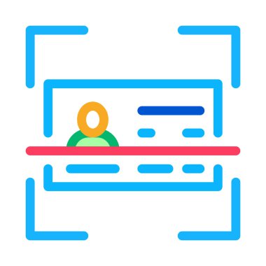 Belge Taraması Simge Vektörü Özeti ResmiComment